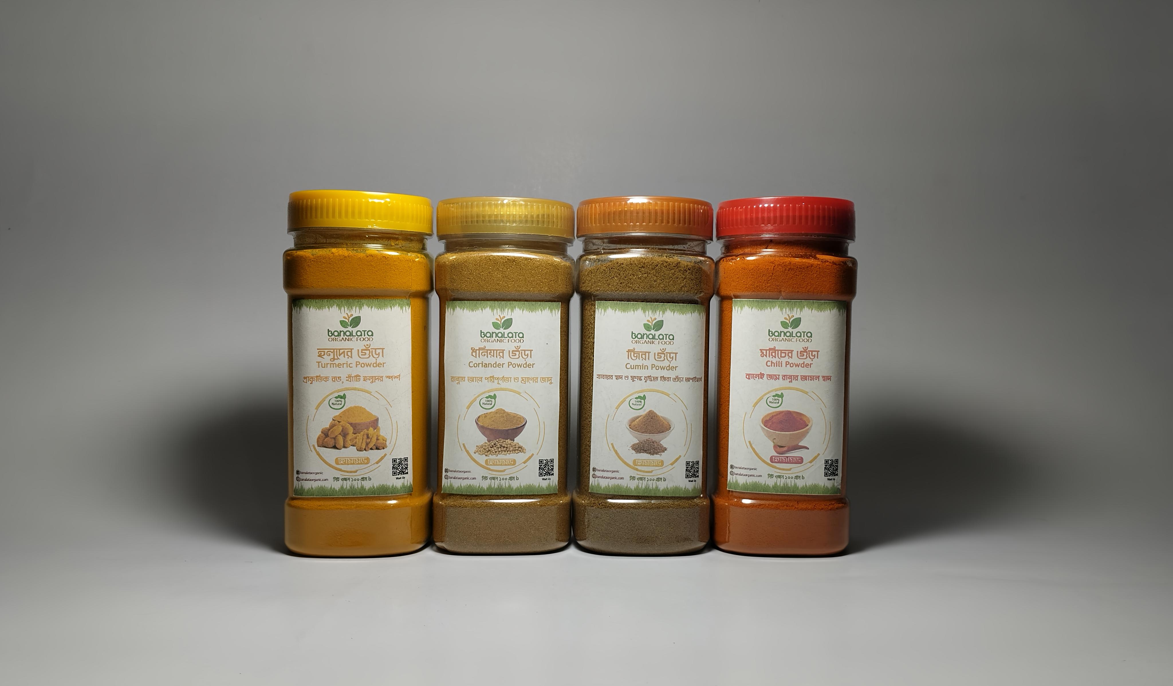 মসলা গুঁড়া কম্বো ১০০ গ্রাম প্যাকেজ - Image 1