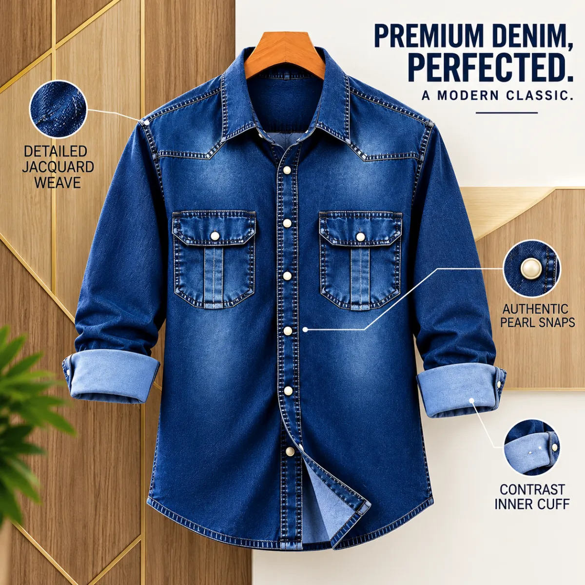 Premium Trendy Denim Shirt
