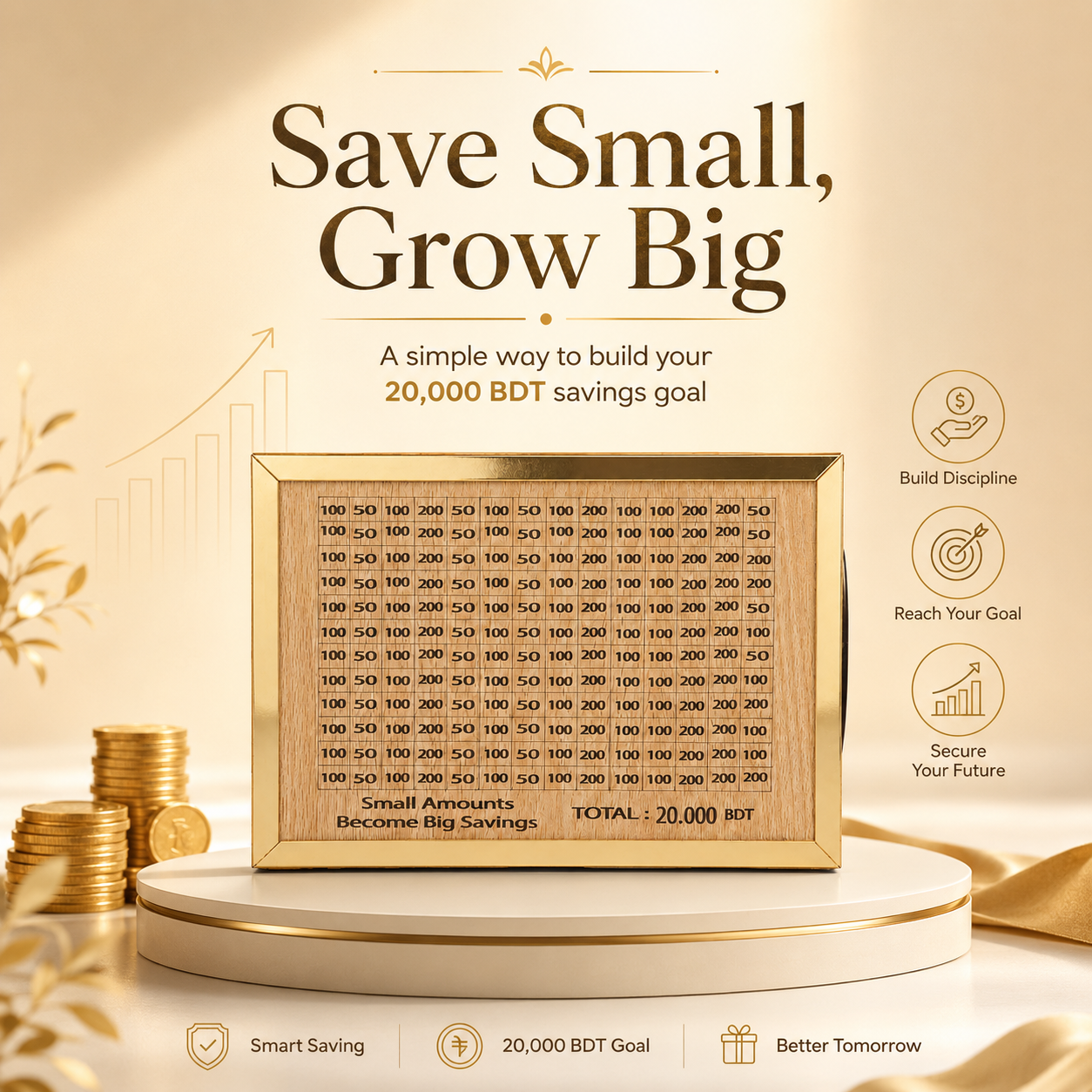 Wooden Money Saving Box (Piggy Bank)_img_2