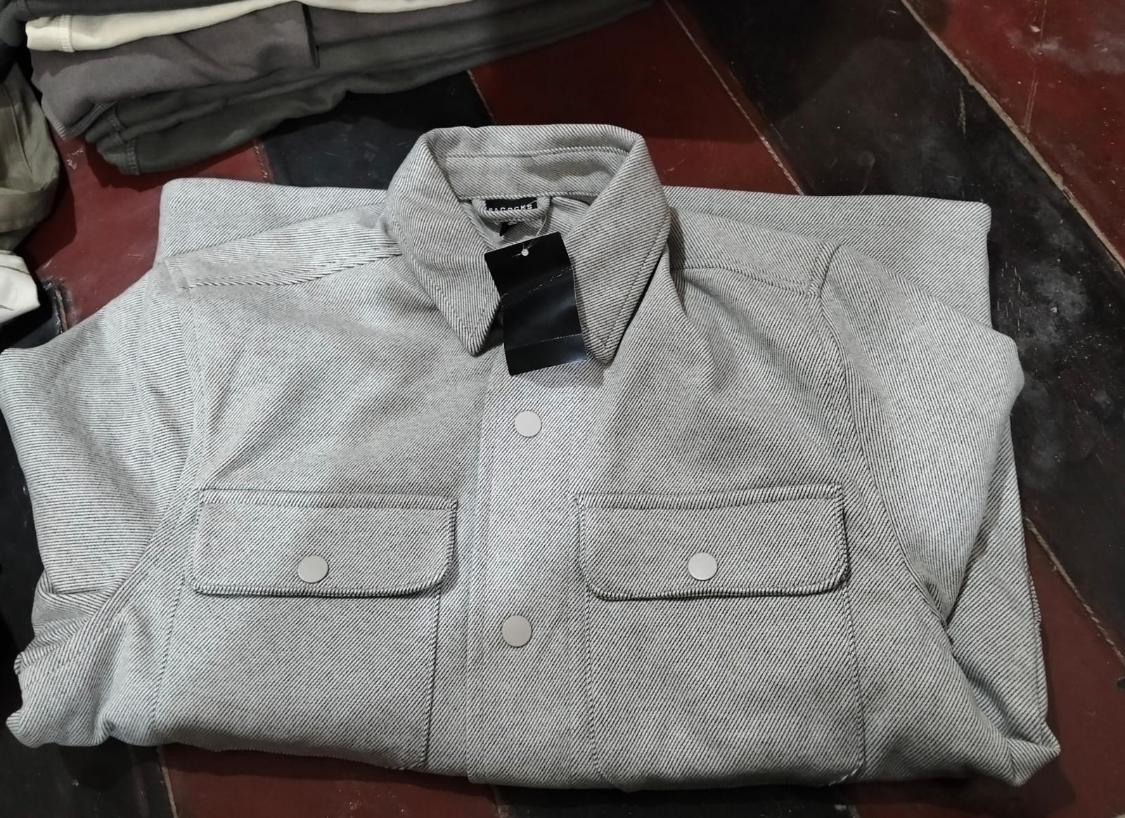 Fashion Patch Pockets Cargo Shirt Jacket Men Streetwear 2024 Spring Trendy Solid Color Coats For Mens Clothes Casual Outerwear