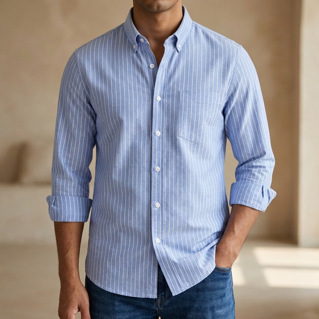 Mens long sleeve Grameen check shirt_img_1