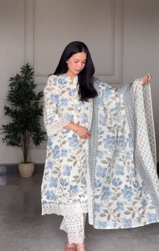 Cotton Embroidery Three Piece_img_2