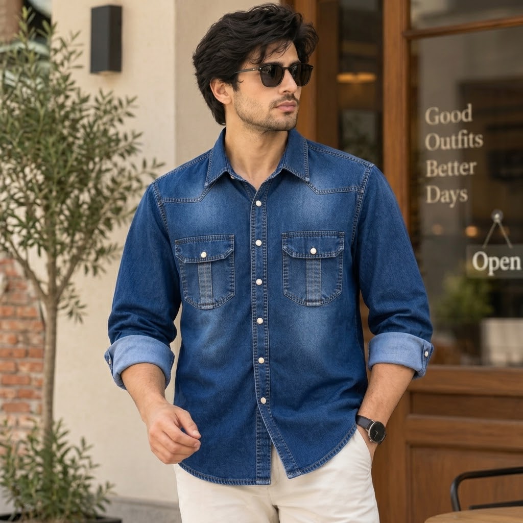 Premium Trendy Denim Shirt