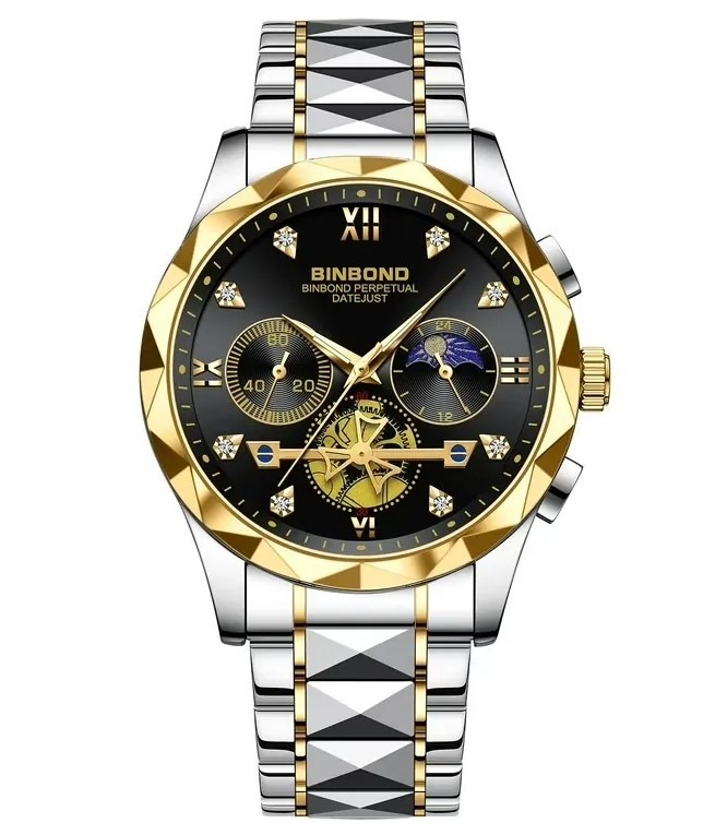 BINBOND 1236 Men's Classic Style Watch For Men(সিটি লক)_img_1