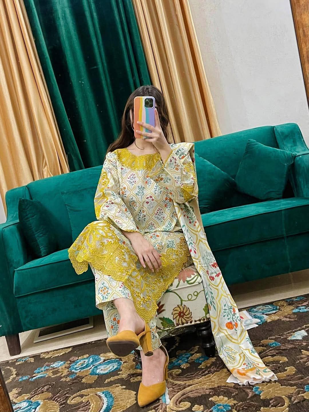 Cotton Embroidery Three Piece_img_4