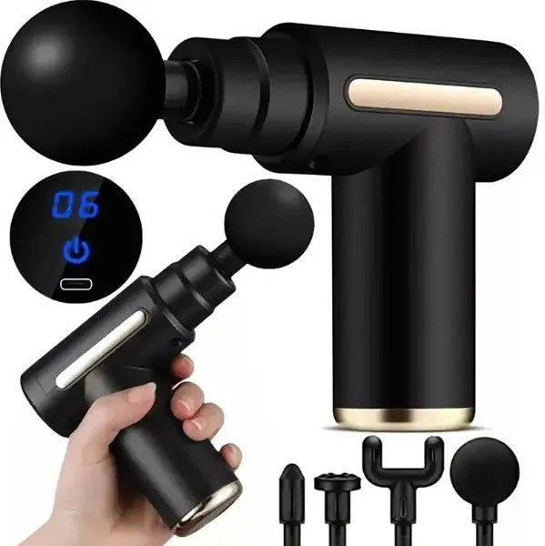 পাওয়ারফুল হ্যান্ডহেল্ড বডি ম্যাসাজ গান (Deep Tissue Massage Gun)