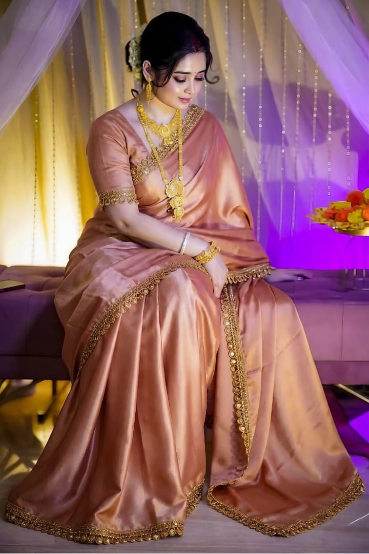 Indian Tuba Lama Silk saree
