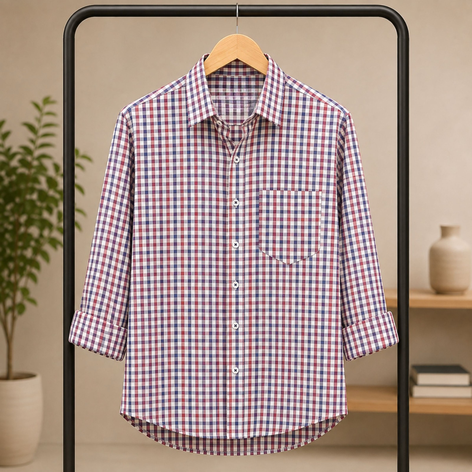 Formal Official Cotton Check Shirt_img_3