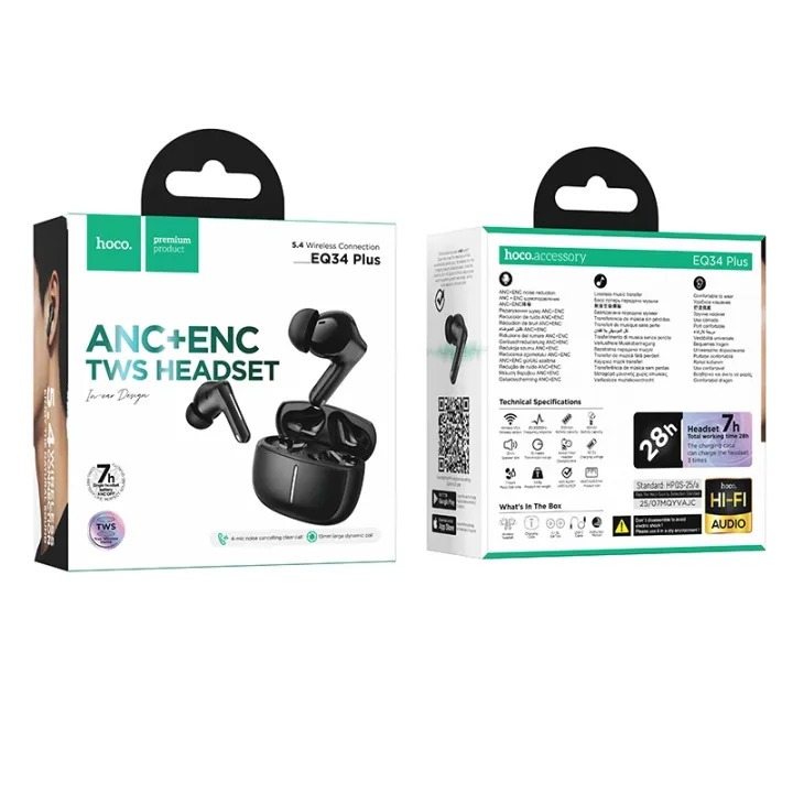 Hoco EQ34 Plus ANC+ENC TWS Headset_img_1