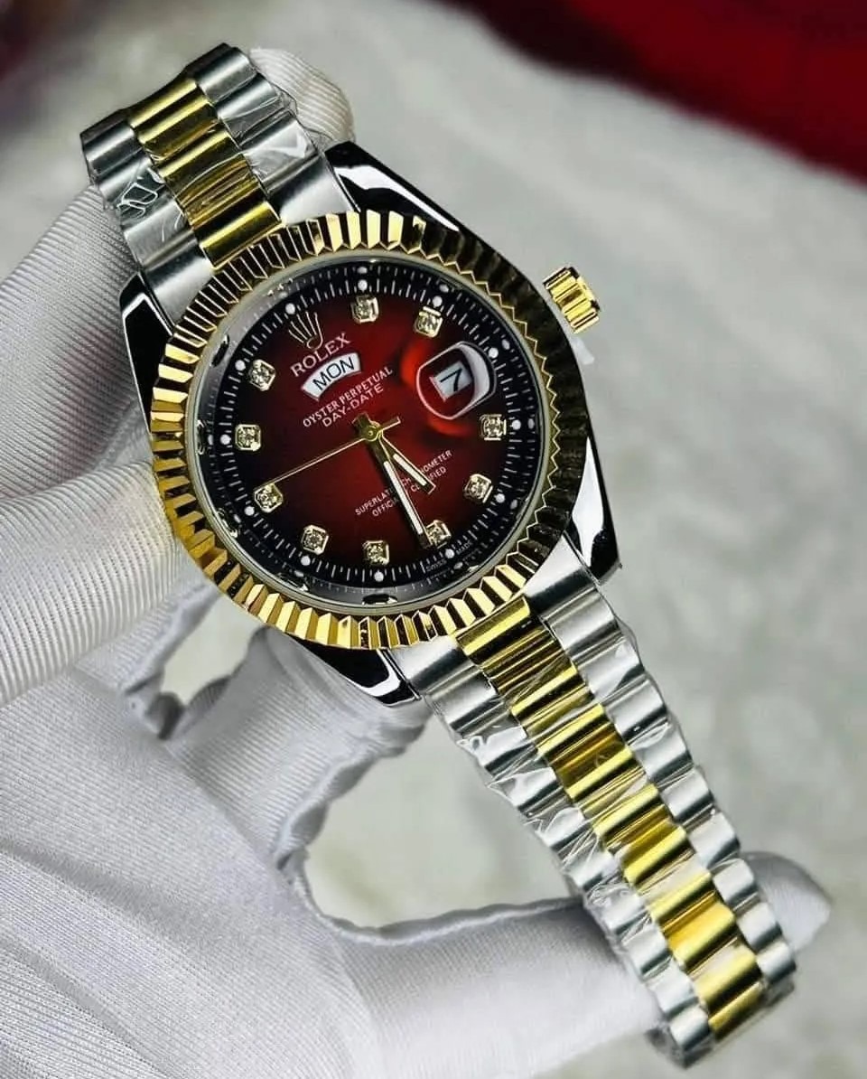 Rolex Quartz Movement Stainless Steel Analog Watch for Men