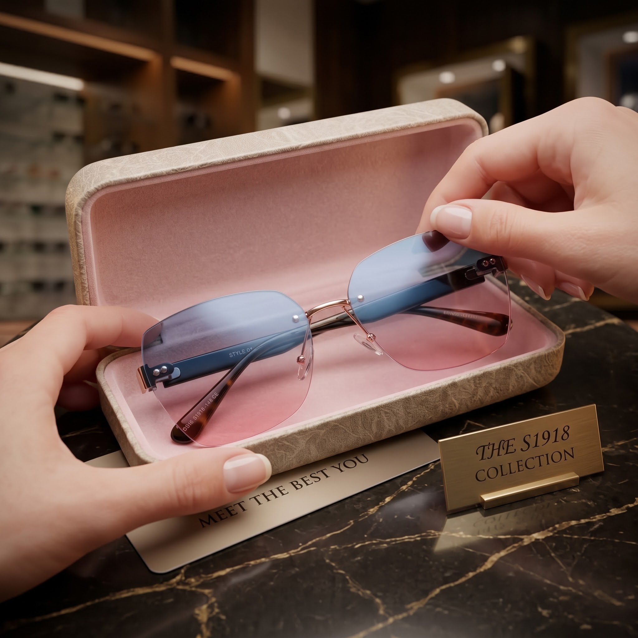 Glasses Female Korean Version Fashionable Sunglasses_img_1