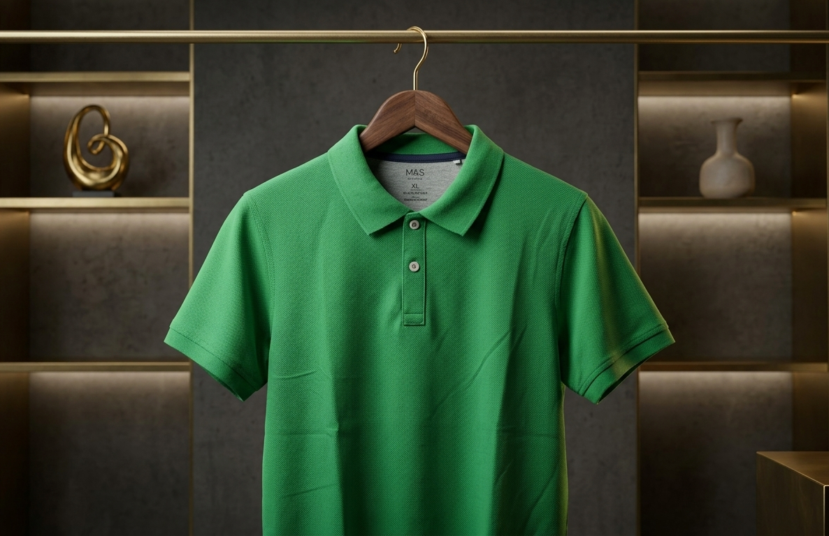 Premium Green Pique & Teal blue  Polo T-Shirt – Classic Fit_img_0