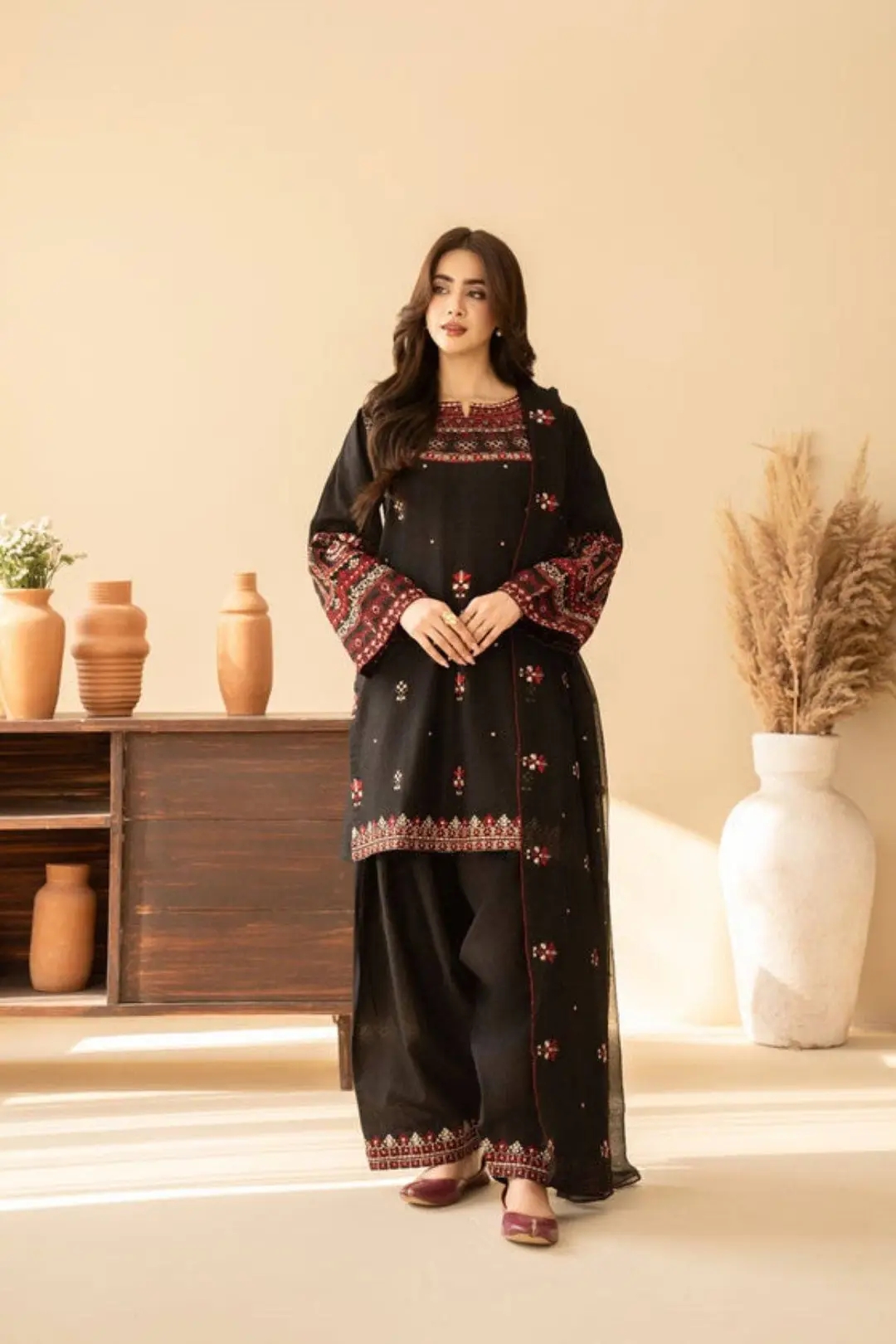New Arrivals Farshi Shalwar Cotton 3pc Set for Summer_img_3