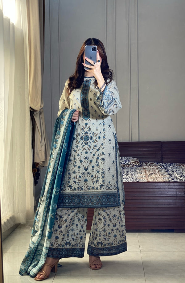 New Trendy Cotton Three Piece (Eid Special)
