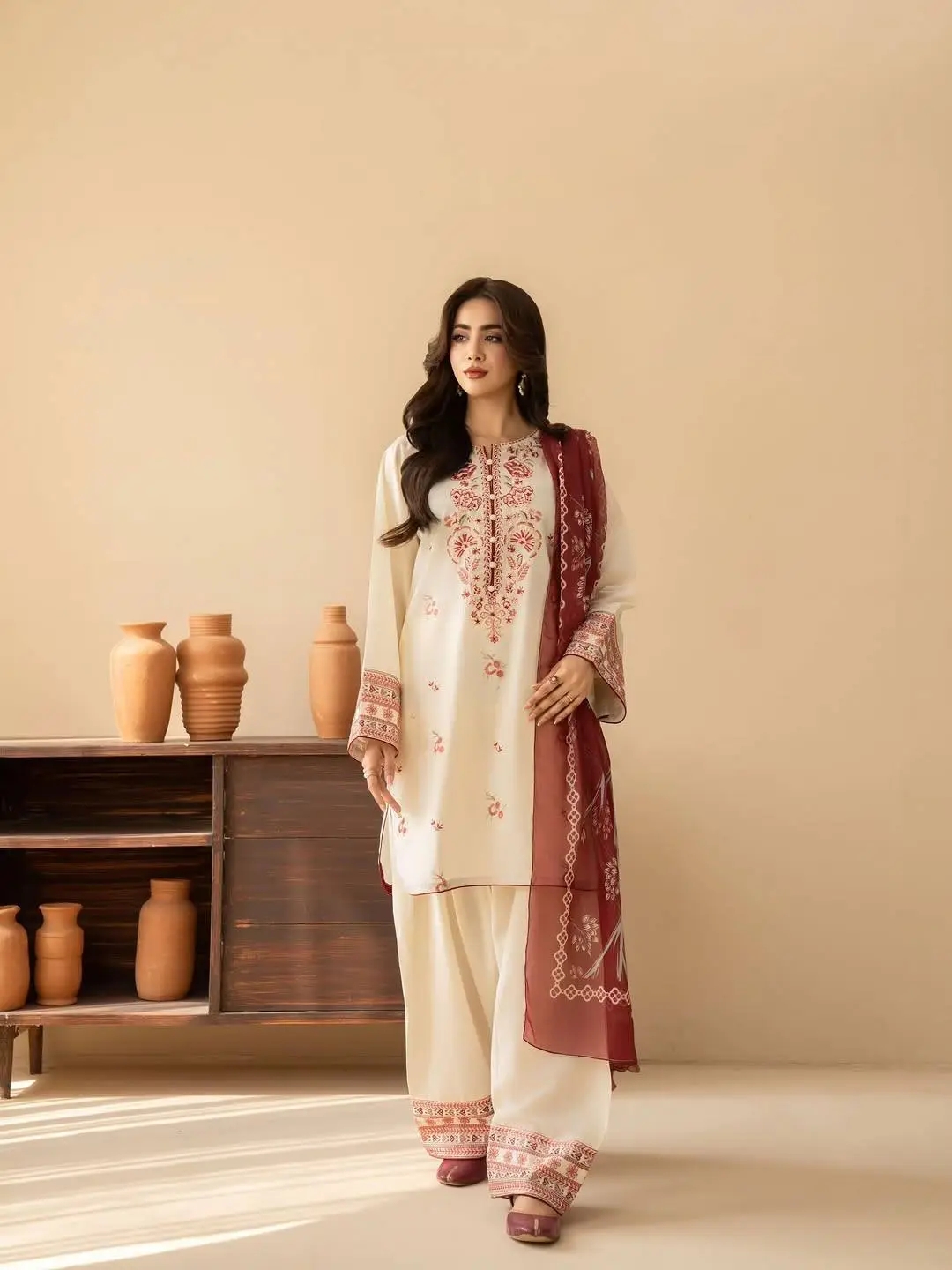 New Arrival Farshi Shalwar Three Piece Collection_img_3