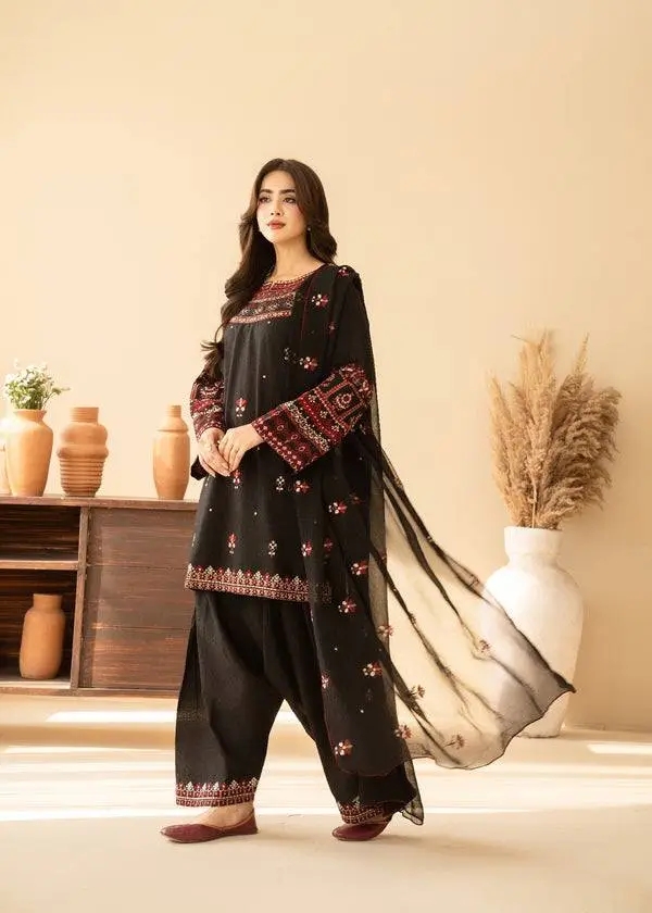 New Arrivals Farshi Shalwar Cotton 3pc Set for Summer_img_1