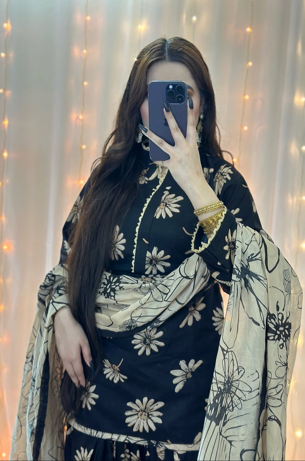 Trendy Farshi Shalwar With Matching Dupatta Three Piece Set_img_1