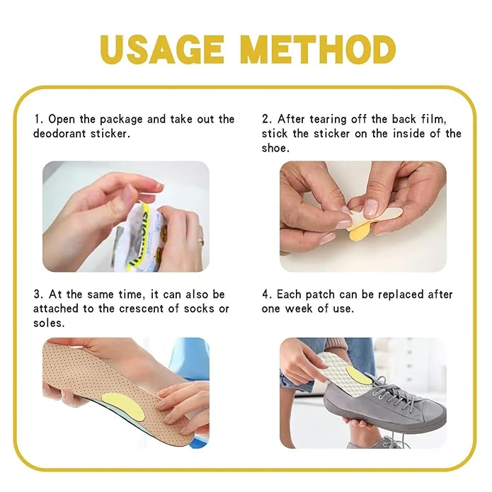 Shoes Deodorant Sticker (10pcs) – Foot Odor Remover & Freshness Patch_img_2