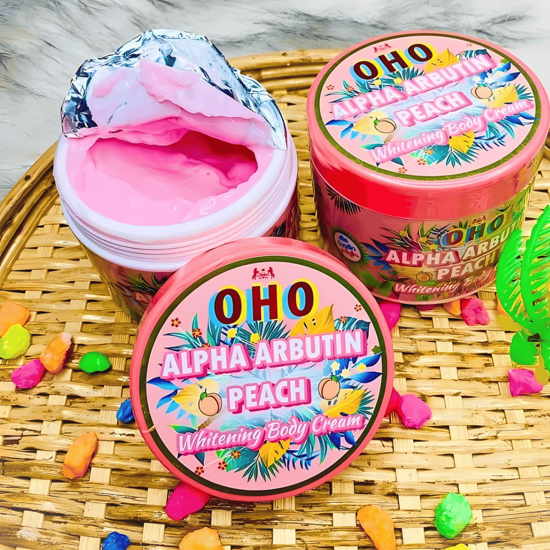 OHO Alpha Arbutin Peach Whitening Body Cream_img_1