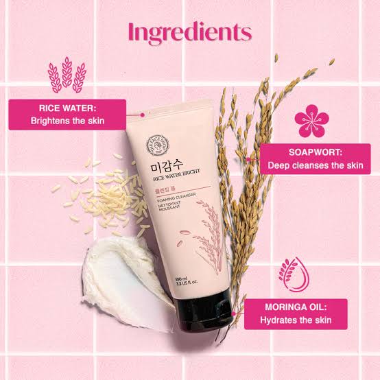 THE FACE SHOP Rice Water Bright Cleansing Foam ( 100ml )