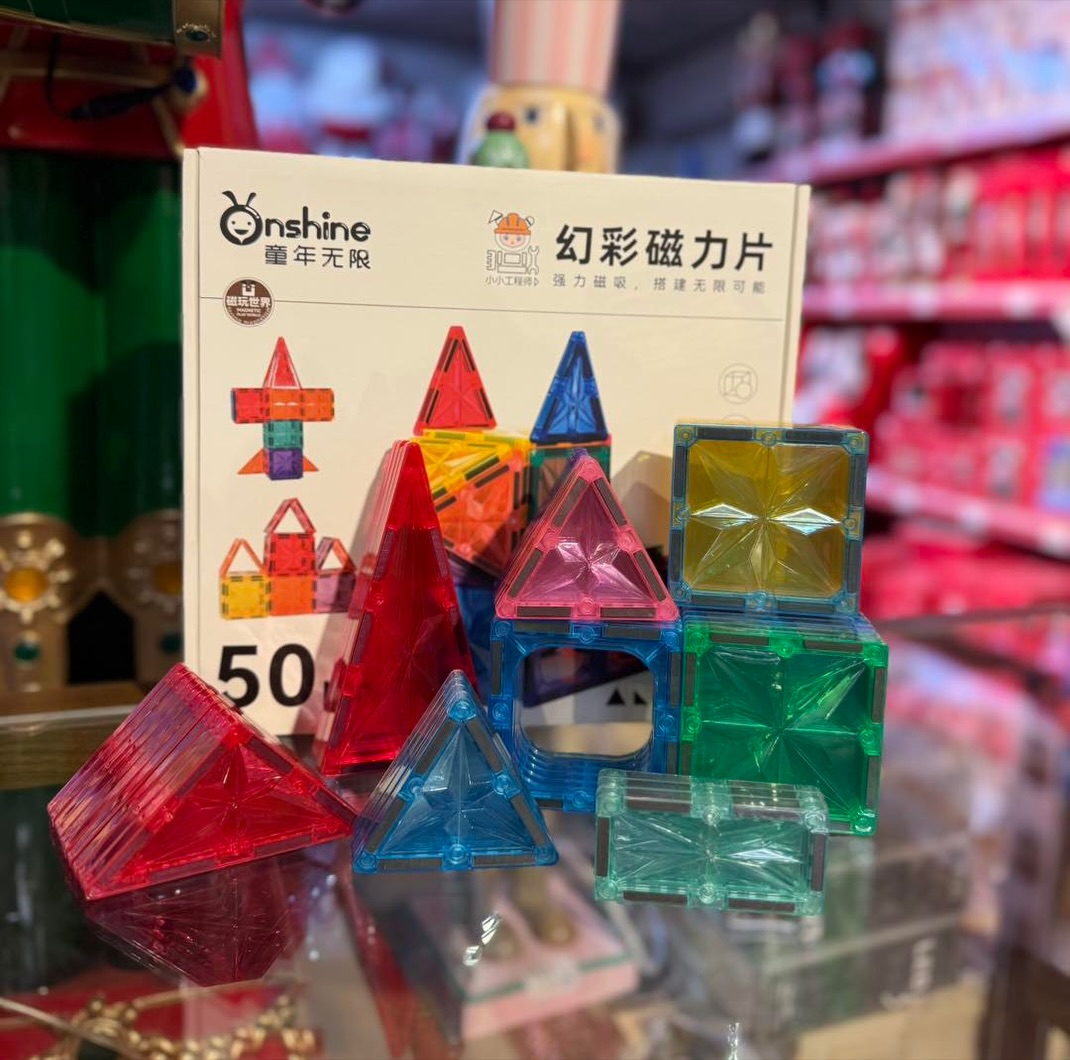 premium Magnetic Tiles 100pcs 50pcs Set_img_4