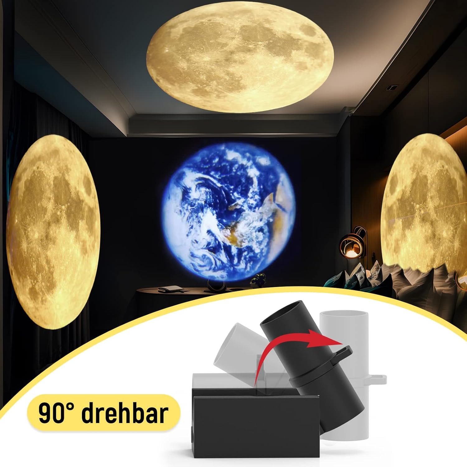 3-in-1 HD Galaxy Projector Lamp – USB Ambient Night Light with 9 Planet Lenses (Sun, Earth, Moon & More)_img_4