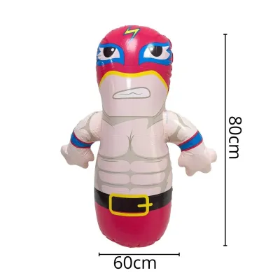 Large Wrestler Inflatable Punching Bag for Kids - Includes Foot Pump_img_9