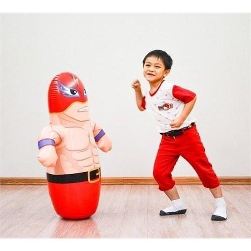 Large Wrestler Inflatable Punching Bag for Kids - Includes Foot Pump_img_3