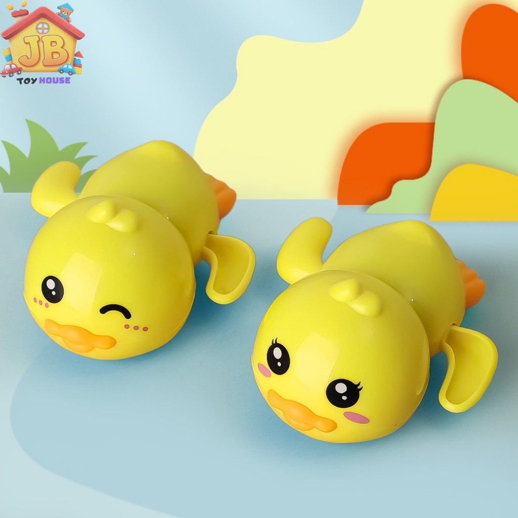 Classic Yellow Duck Bath Toy: Clockwork Swimming Action - Safe, Non-Toxic Floating Toy for Boys & Girls_img_4
