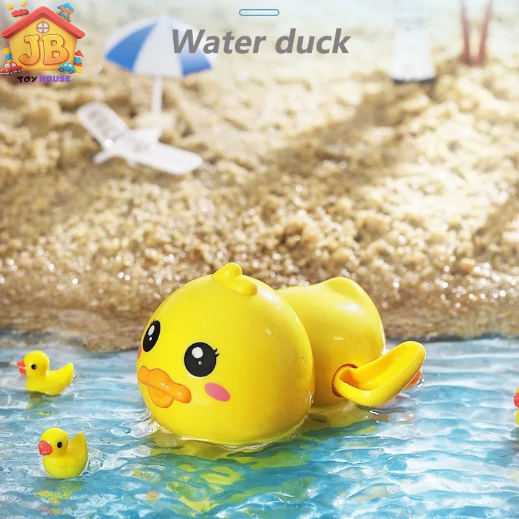 Classic Yellow Duck Bath Toy: Clockwork Swimming Action - Safe, Non-Toxic Floating Toy for Boys & Girls_img_5