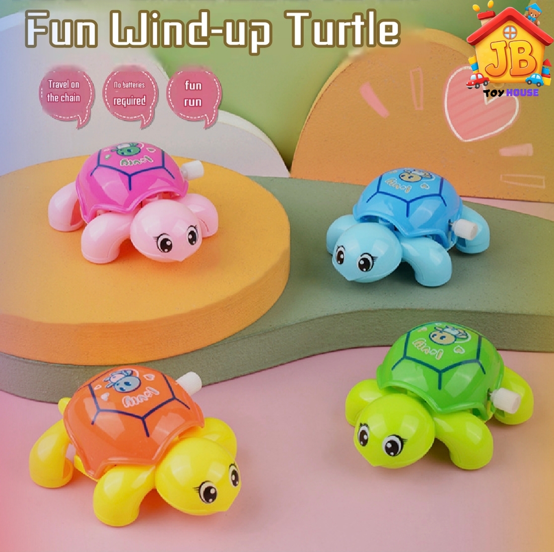 Cute Wind-Up Small Turtle Toy for Kids_img_1