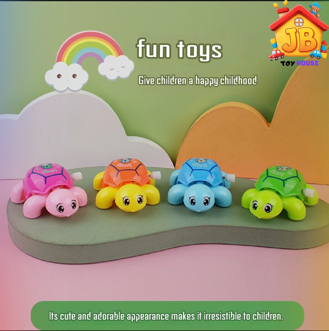 Cute Wind-Up Small Turtle Toy for Kids_img_2