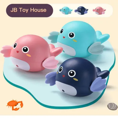 Cute Wind-Up Swimming Dolphin Bath Toy - Fun Clockwork Water Play Companion for Babies & Toddlers_img_1