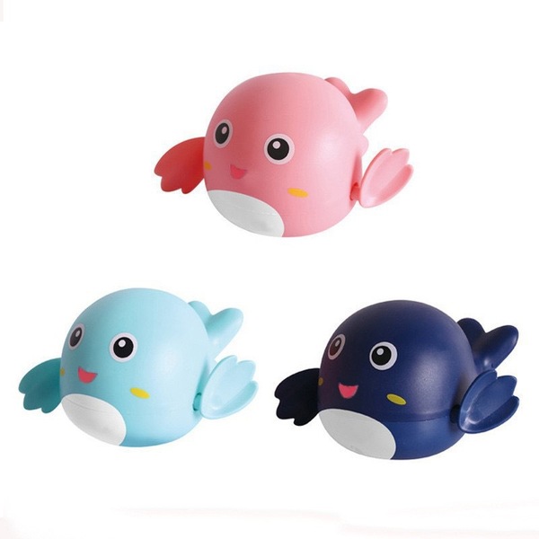 Cute Wind-Up Swimming Dolphin Bath Toy - Fun Clockwork Water Play Companion for Babies & Toddlers_img_6