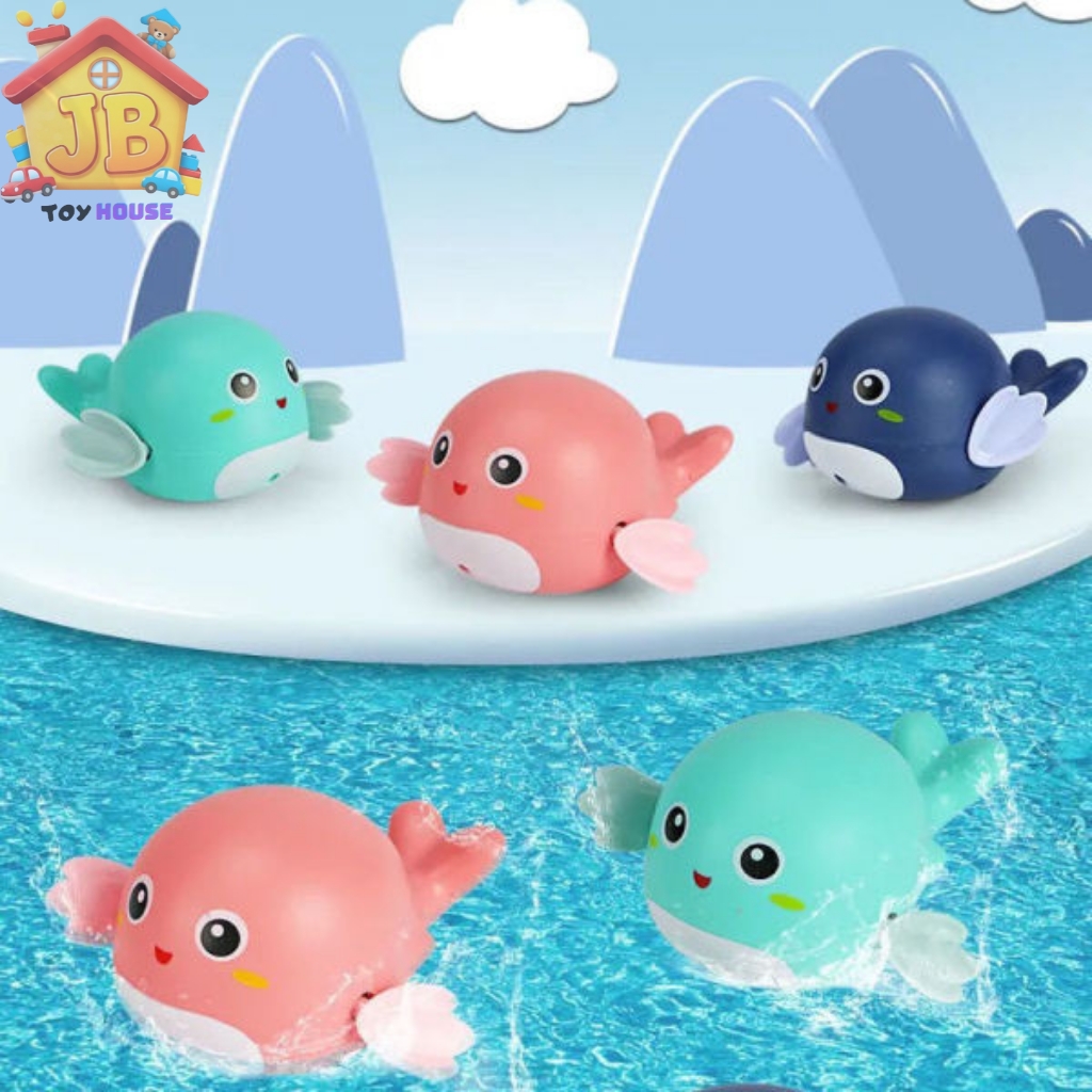 Cute Wind-Up Swimming Dolphin Bath Toy - Fun Clockwork Water Play Companion for Babies & Toddlers_img_2