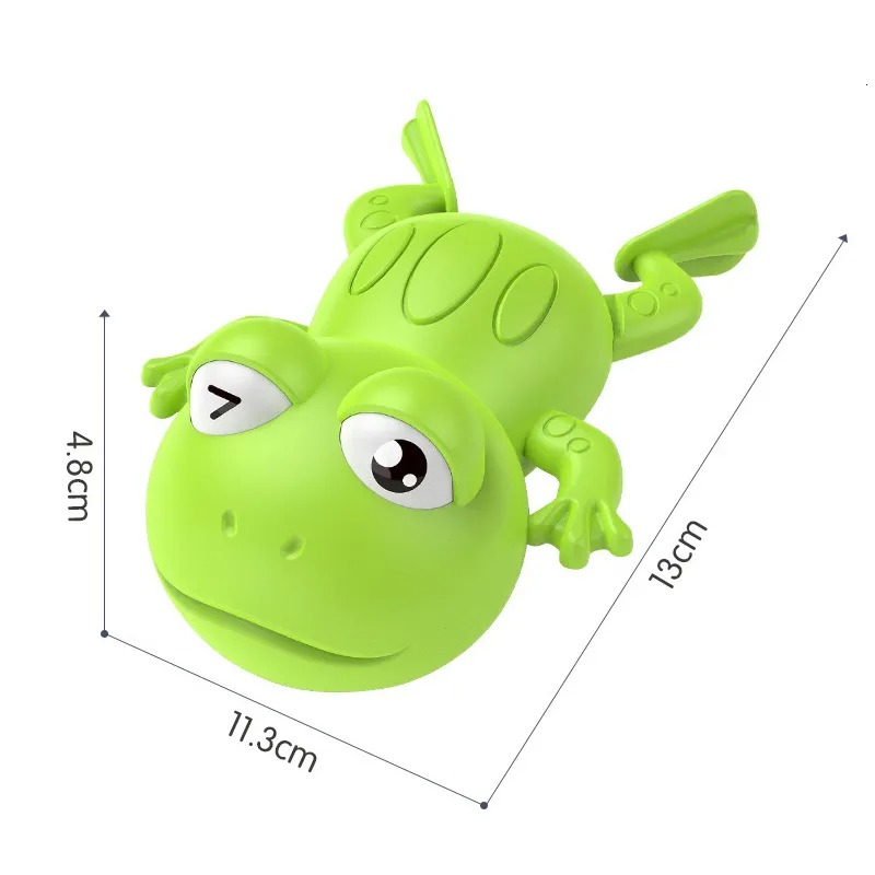 Cute Wind-Up Swimming Frog Bath Toy - Fun Battery-Free Water Play Toy for Babies & Toddlers_img_8