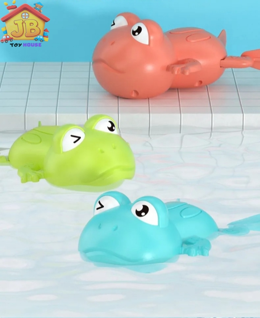 Cute Wind-Up Swimming Frog Bath Toy - Fun Battery-Free Water Play Toy for Babies & Toddlers_img_3