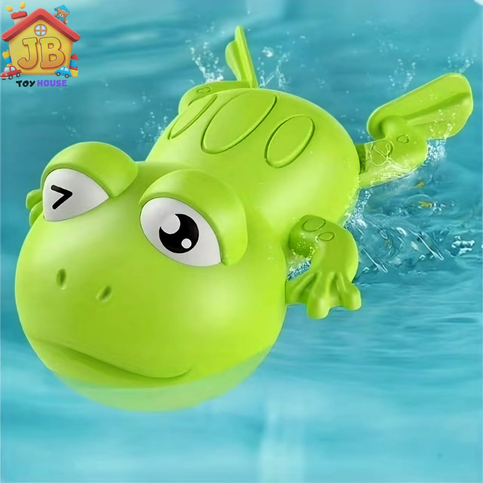 Cute Wind-Up Swimming Frog Bath Toy - Fun Battery-Free Water Play Toy for Babies & Toddlers_img_7