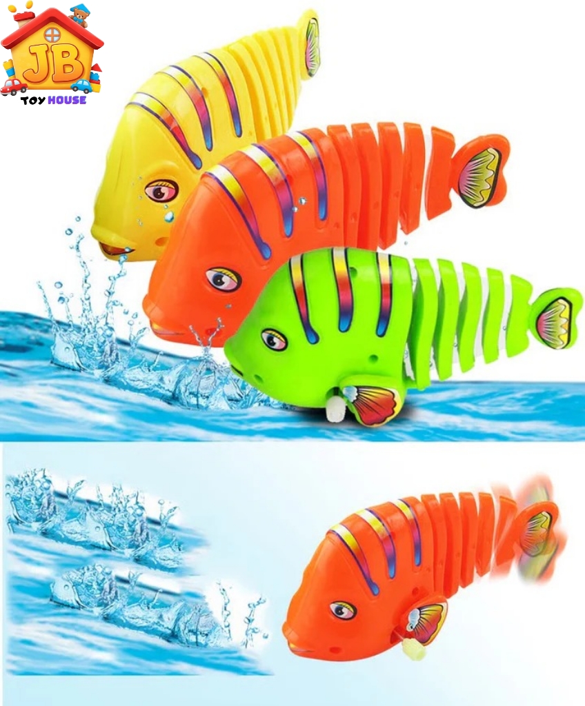 Fun Wind-Up Wiggling Fish Toy - Realistic Tail-Shaking Movement for Kids_img_3