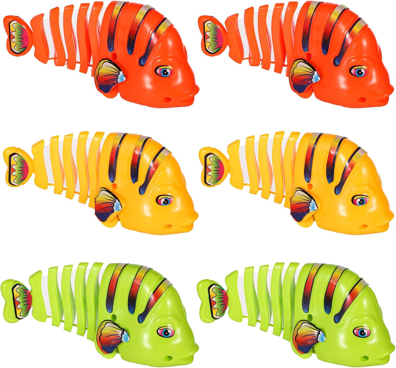 Fun Wind-Up Wiggling Fish Toy - Realistic Tail-Shaking Movement for Kids