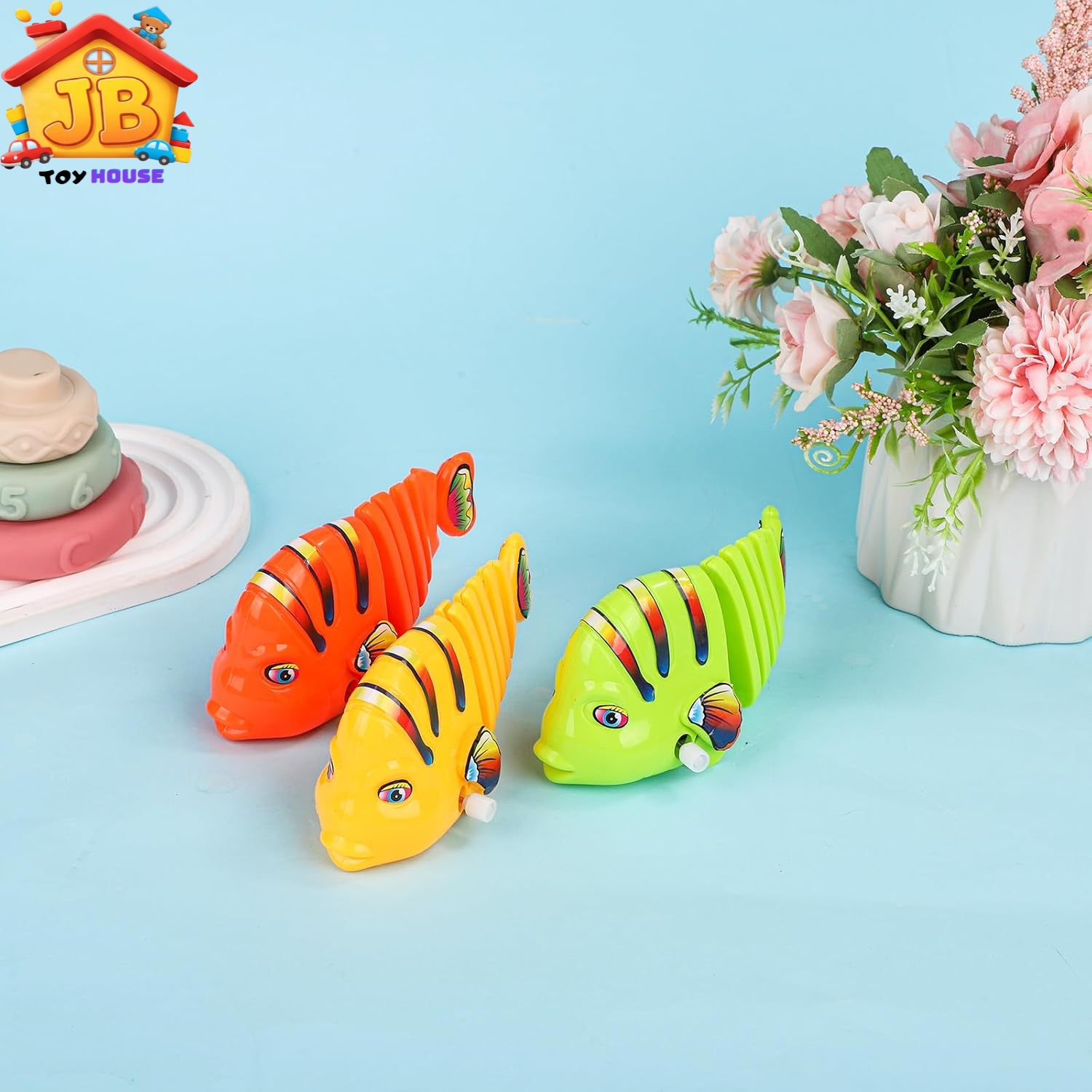 Fun Wind-Up Wiggling Fish Toy - Realistic Tail-Shaking Movement for Kids_img_4