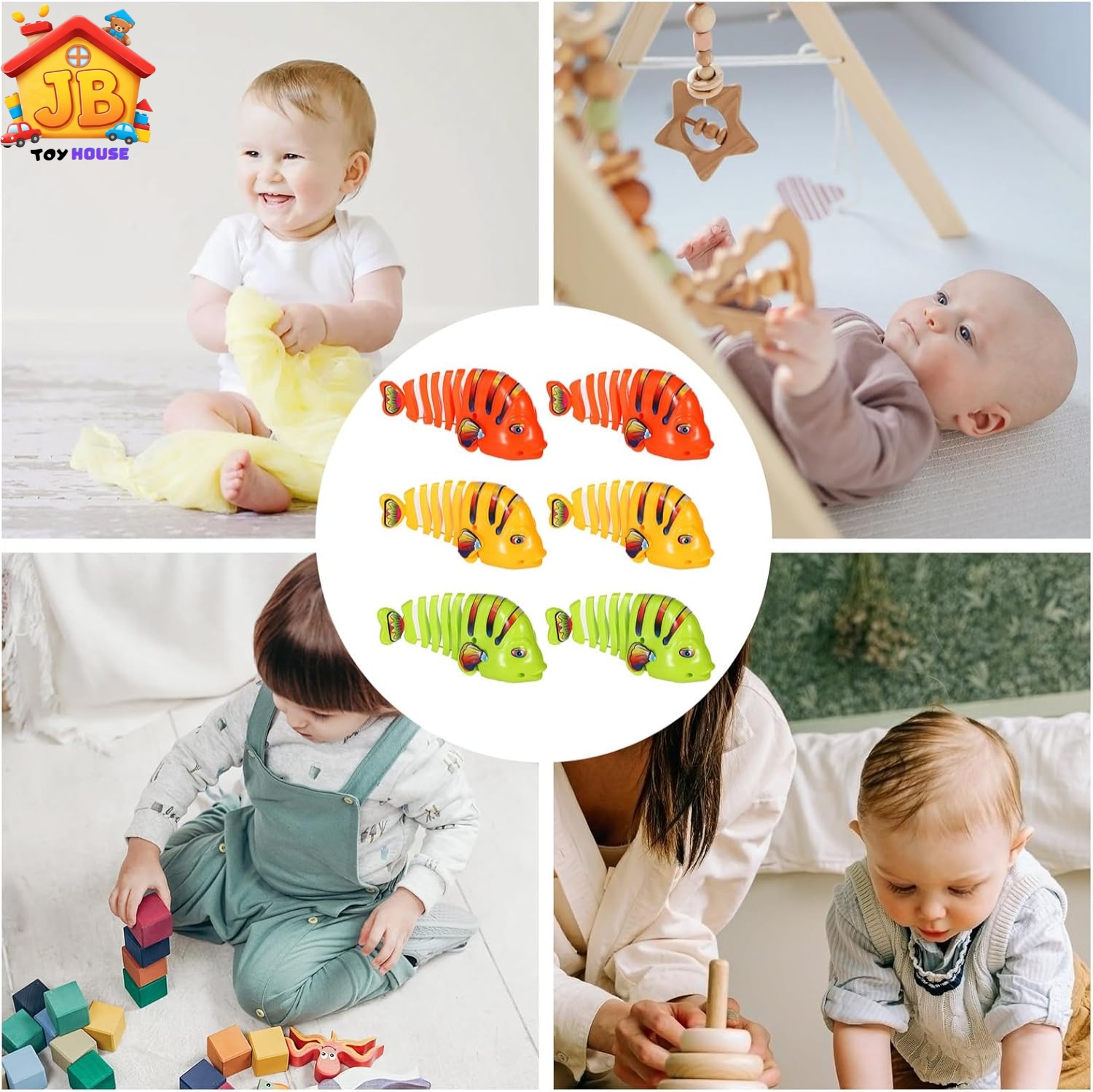 Fun Wind-Up Wiggling Fish Toy - Realistic Tail-Shaking Movement for Kids_img_1