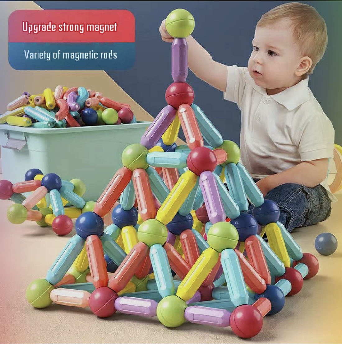 Magnetic Sticks and Balls Building Blocks Toy Set_img_4