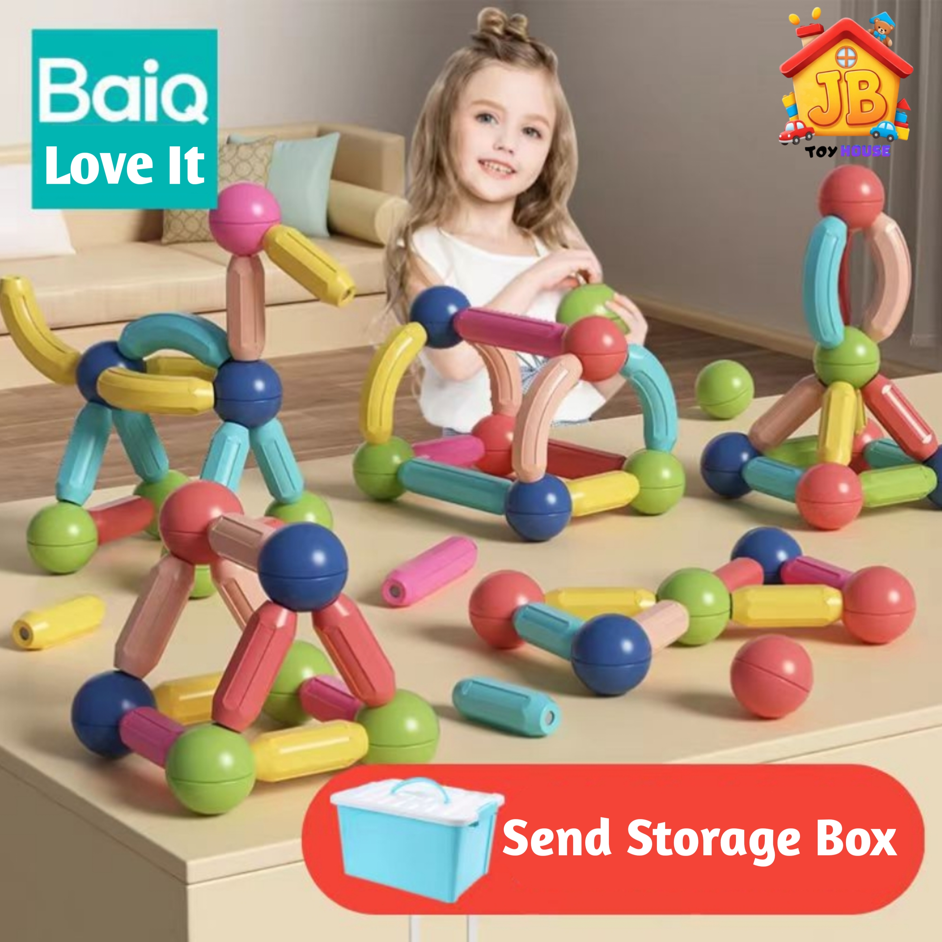 Magnetic Sticks and Balls Building Blocks Toy Set_img_0