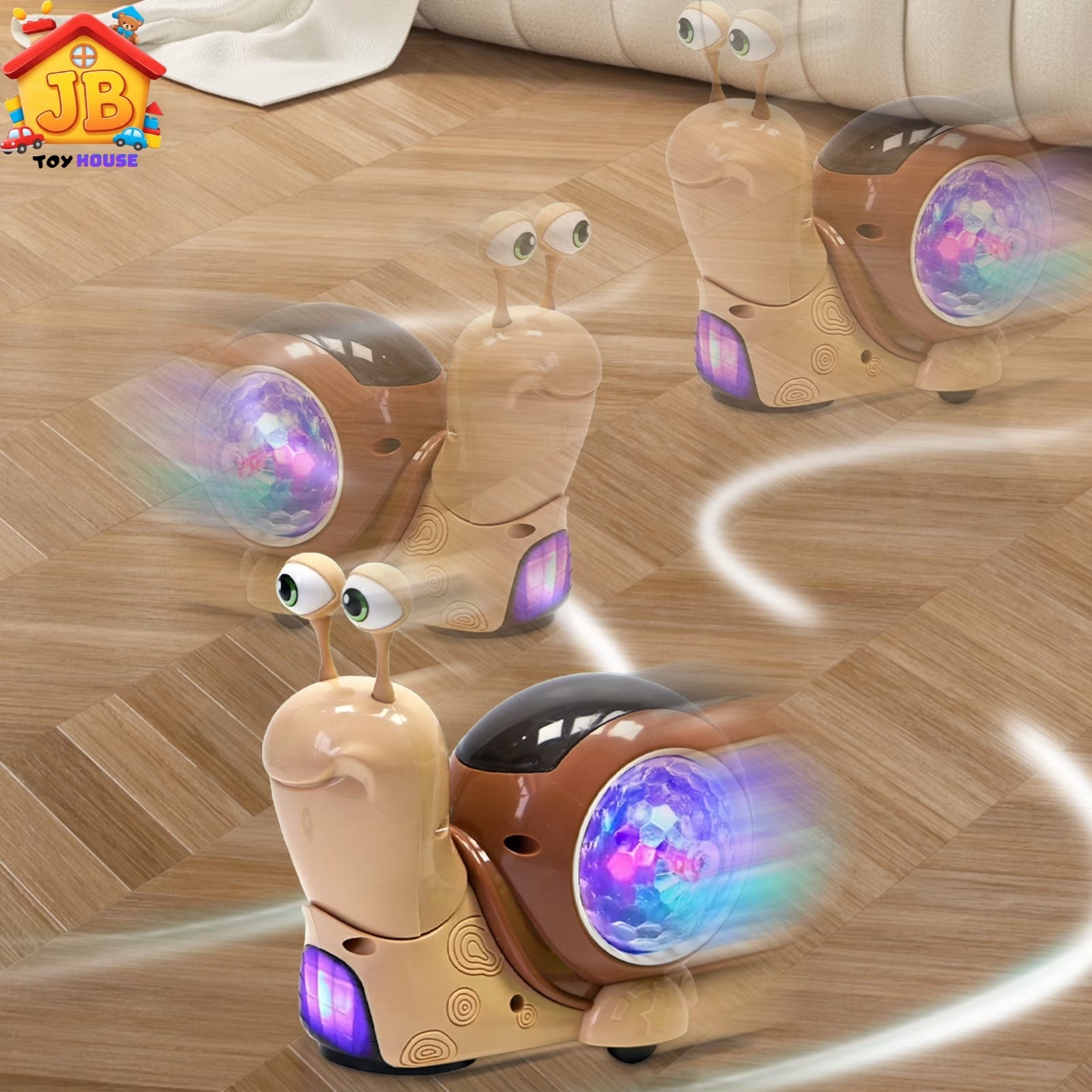 Musical Crawling Snail Toy – Interactive Sensory Light-Up Toy for Babies & Toddlers_img_9