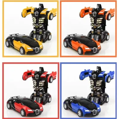 One-Key Transformation Robot Car – Friction Powered 2-in-1 Toy for Kids (No Battery Needed)_img_0