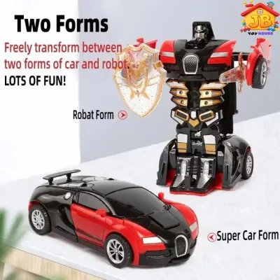 One-Key Transformation Robot Car – Friction Powered 2-in-1 Toy for Kids (No Battery Needed)_img_2