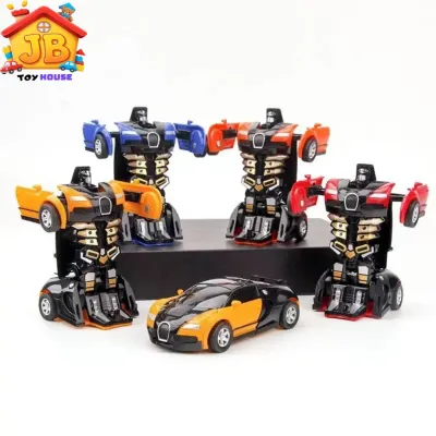 One-Key Transformation Robot Car – Friction Powered 2-in-1 Toy for Kids (No Battery Needed)_img_1