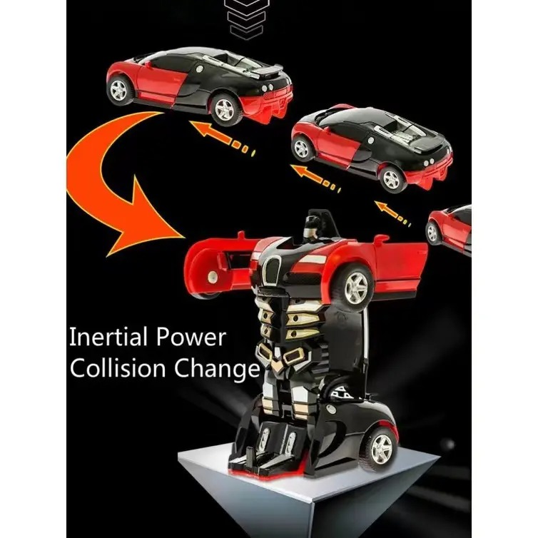 One-Key Transformation Robot Car – Friction Powered 2-in-1 Toy for Kids (No Battery Needed)_img_4