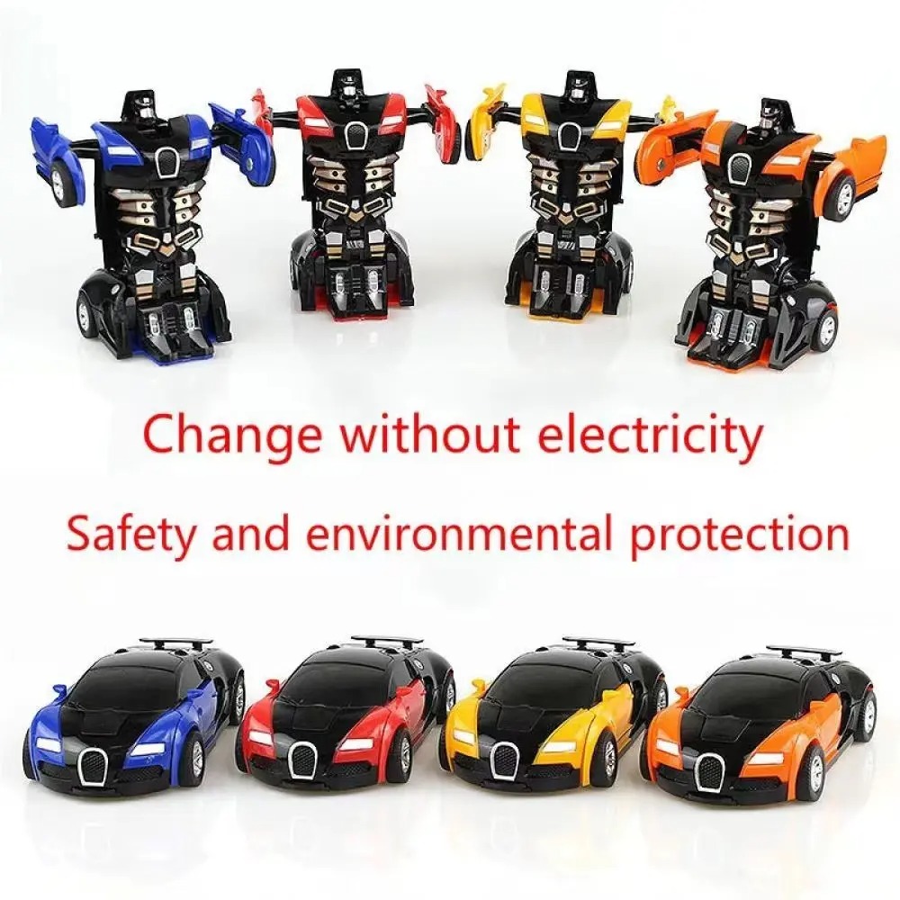 One-Key Transformation Robot Car – Friction Powered 2-in-1 Toy for Kids (No Battery Needed)_img_3